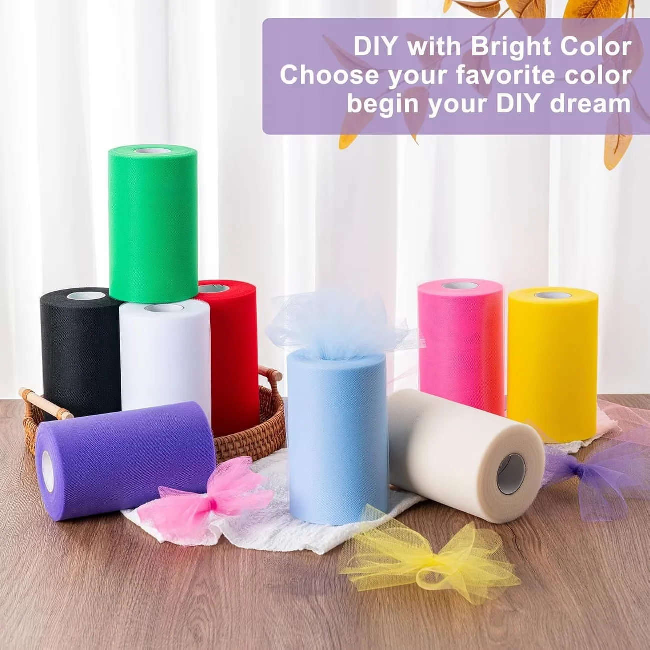 1 Rol Kain Tulle Putih, Lebar - Organza Ribbon Spool ulasan dan harga