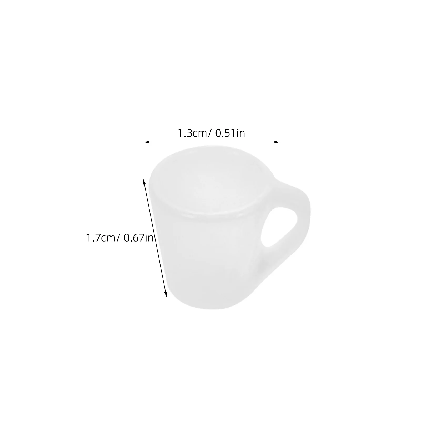 20 pezzi in miniatura per casa delle bambole, tazze da caffè, accessori decorativi per tazze da tè in miniatura, giocattoli piccoli