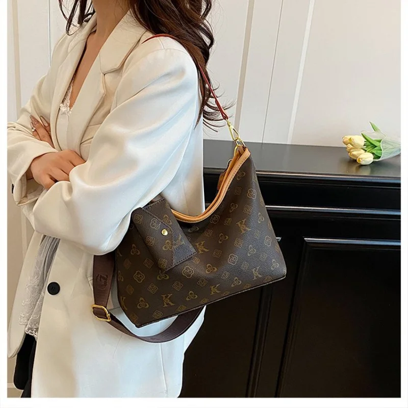 

Retro Women's Messenger Bag Designer Leather Crossbody Shoulder Handbag Luxury Vintage Tote Ladies Purse