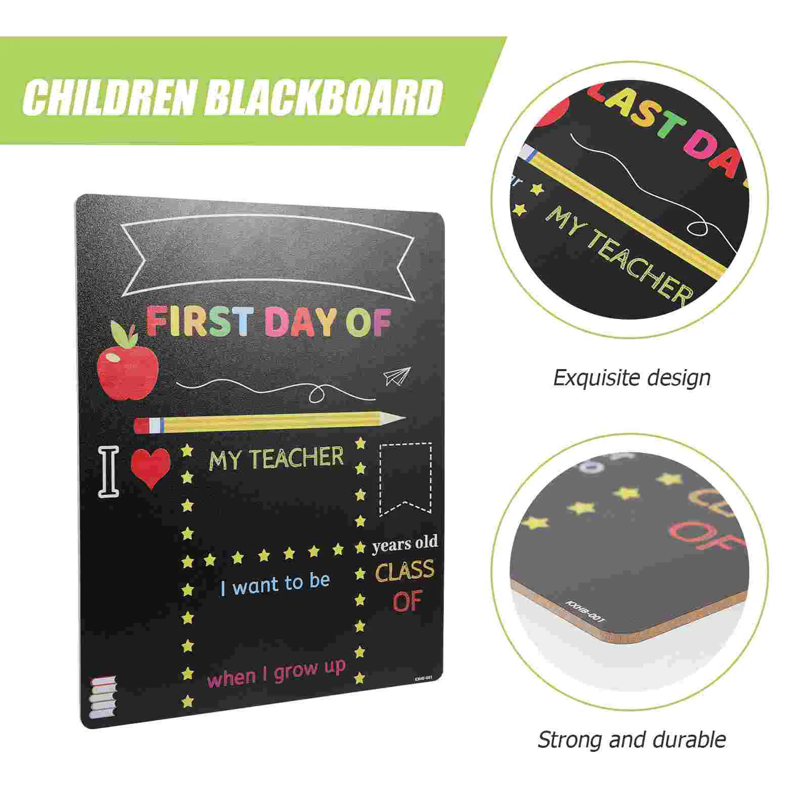 Double-sided School Board Children Supply Sign Erasable Chalkboard Back-to-school Season Kids Multi-function