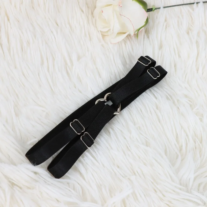 2pcs Adjustable Heart-Shaped Garter Belt Set