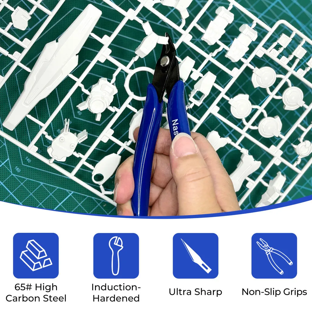 Nasedal Universal Hohe Manganstahl Diagonal Zangen Elektrische Draht Kabel Schneider Flush Nipper Side Snips Hand DIY Werkzeuge