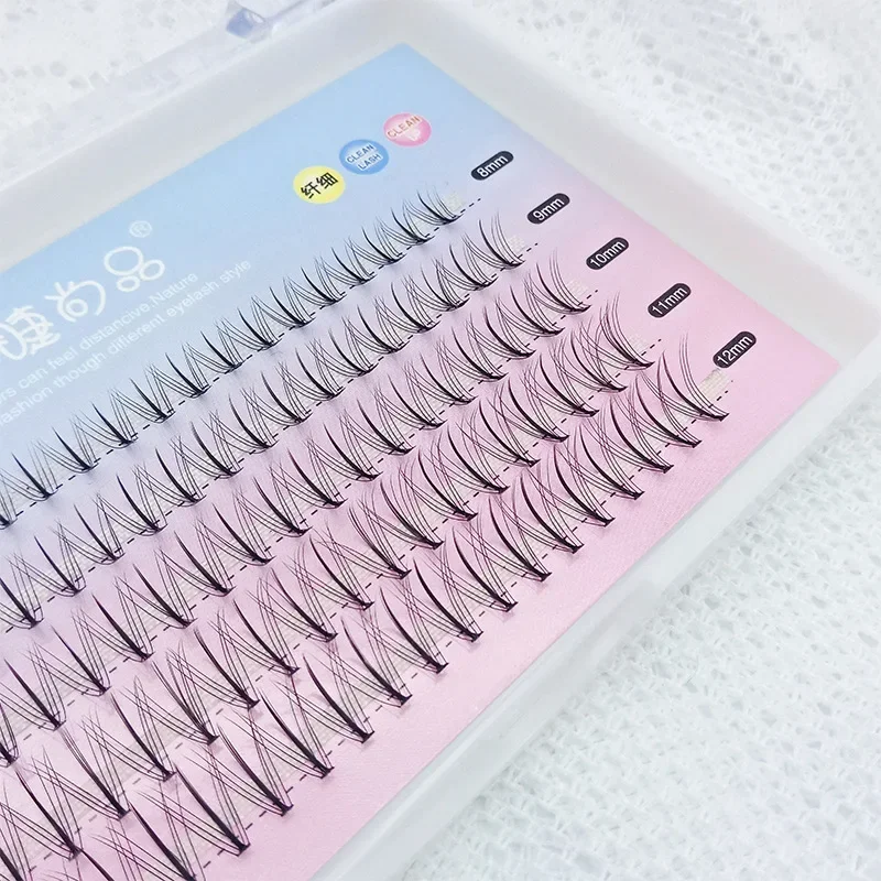 Estensione delle ciglia Mazzo di ciglia individuale Aspetto naturale Ciglia individuali a grappolo Innesto Ciglia finte