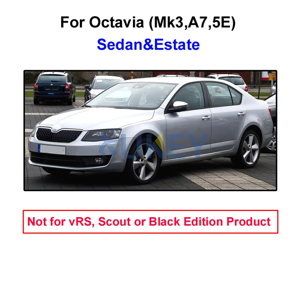 Set Molded Car Mud Flaps For Skoda Octavia A7 5E 2013-2018 Mudflaps Splash Guards Mud Flap Mudguards Fender Front Rear Styling