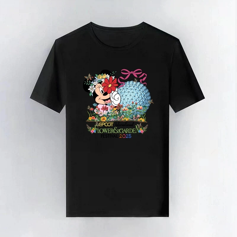 

Kawaii Disney Микки Маус с короткими рукавами, мужские топы, женские футболки, одежда для родителей и детей, футболка для любителей моды, детская футболка