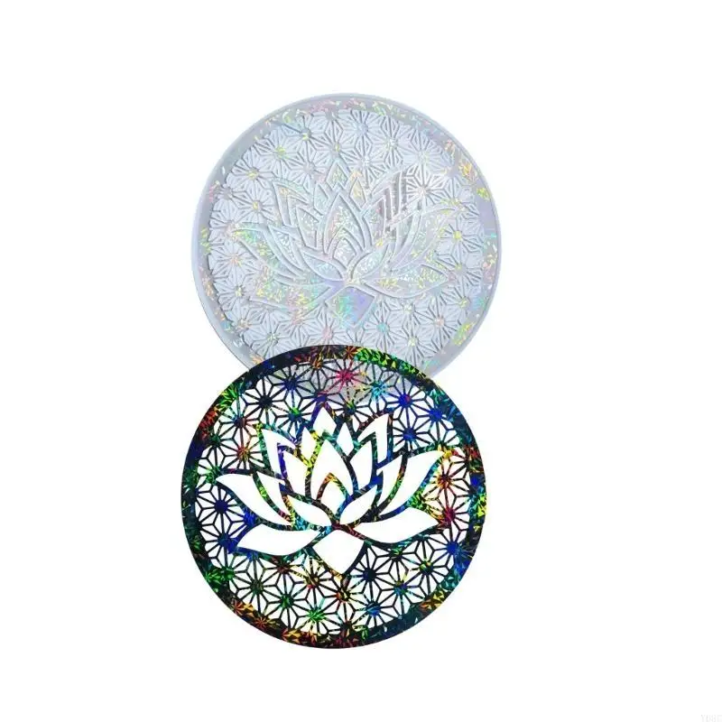 

Y08C Practical Sturdy Silicone Resin Castes Mold Large Lotuses Tray Designs Portable Accessory for Home Decoration Projects