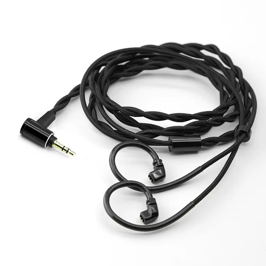 100% สายหูฟังไฮไฟ QDC 2.5มม./3.5มม./4.4มม. สายทองแดงบริสุทธิ์99.999% Kz EDX ZSN QKZ สำหรับเปลี่ยนหูฟัง