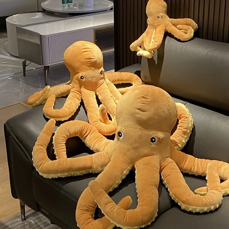 Dog Toys Simulated Octopus Doll Funny Creative Large Soft Octopus Marine Animal Plush Toy for Puppy Pet Special-shaped Pillow