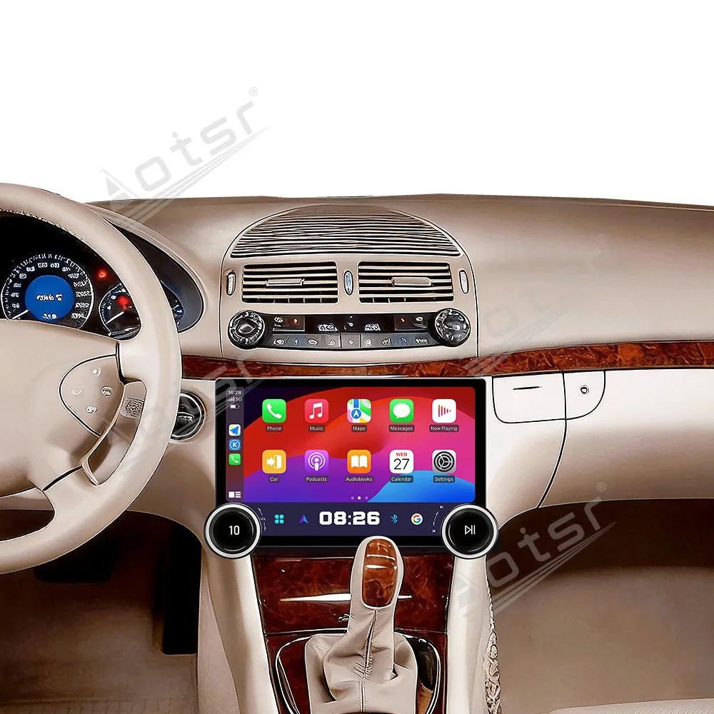 11.5 Inch Dual Knob Car Radio For Mercedes Benz E CLS W211 2005-2008 Android15 Multimedia HD Touch Screen GPS Navigation CarPlay