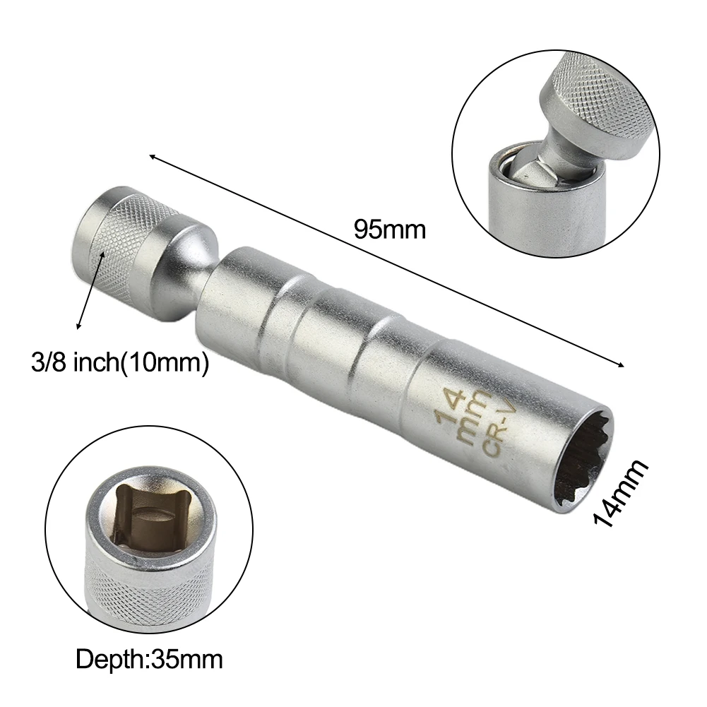 1PCS 14/16MM Spark Socket Wrench 12-angle Spark Removal Tool For BMW For CRUZE BEN Car Accessories Parts