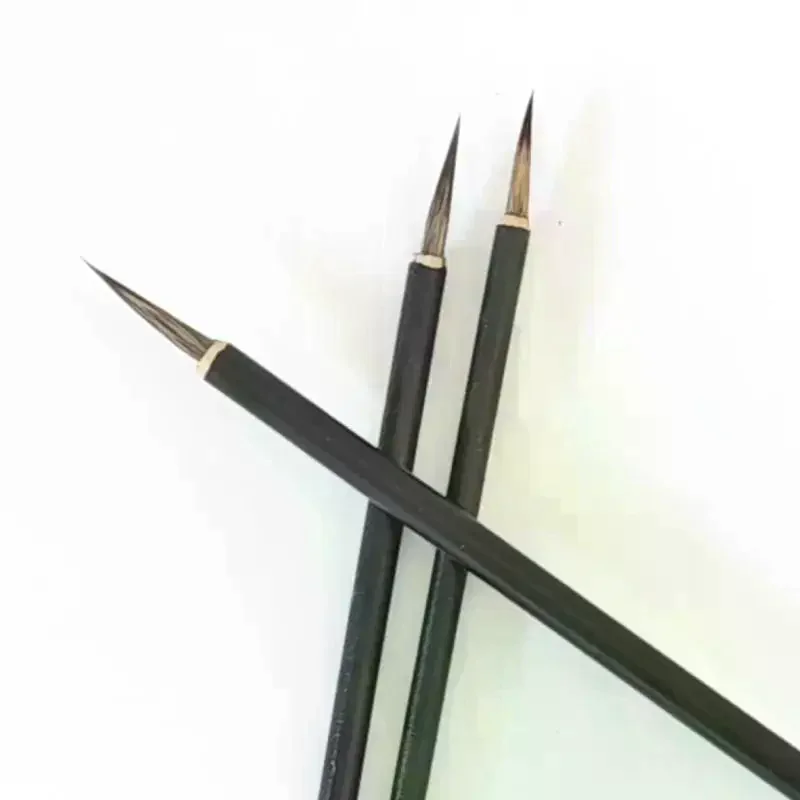 3Pcs/set Chinese Calligraphy Brushes Hook Line Brush Set Fine Detail Paint Brushes For Watercolor Calligraphy Art Painting