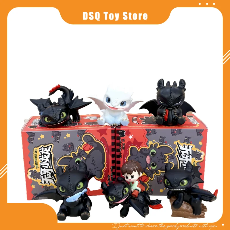 

Ручная модная кукла с слепой коробкой беззубик, маленький тренажер с летающим драконом, подарок для друзей, украшение для рабочего стола компьютера для мальчиков