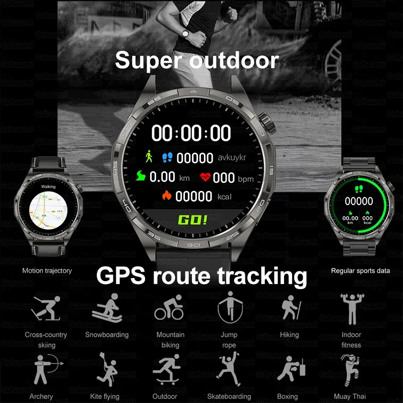 2026New ساعة ذكية الرجال الرياضة في الهواء الطلق مقياس الارتفاع GPS مسار الأكسجين الدم الصحة مكالمة صوتية موضة Smartwatch للرجال والنساء #5