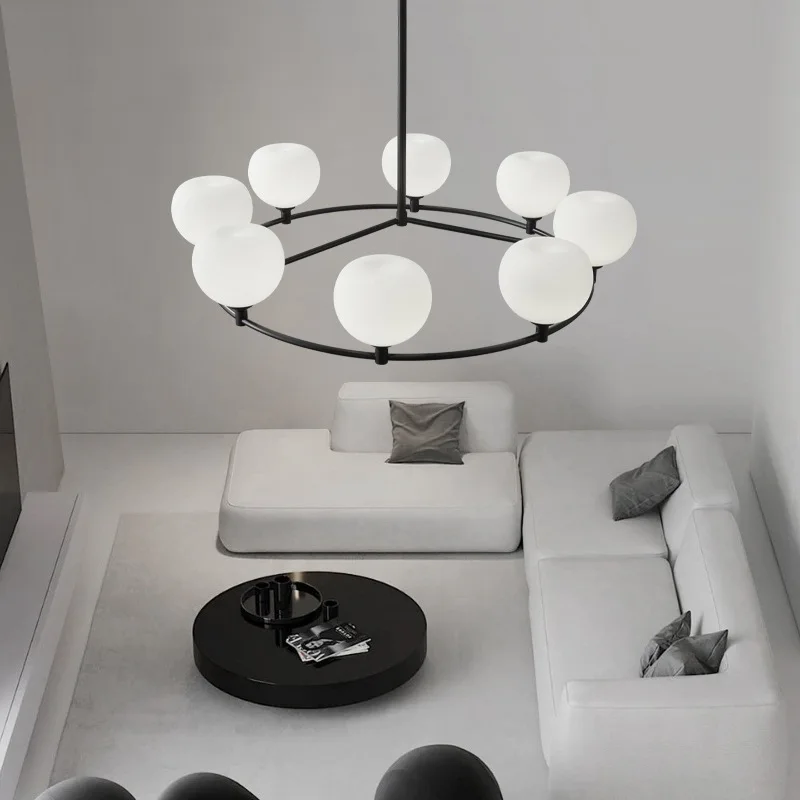 Nordic Chandelier Modern Simple Living Room Magic Bean Molecular Lamp