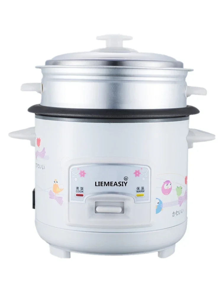 Mini fogão de arroz elétrico multifuncional, panela de arroz pequena, antiquado, para 1-5 pessoas, 5l, para arroz cozido no vapor, 220v