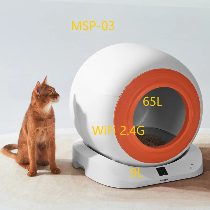

65L Automatic Smart App Control Self Cleaning Fully Enclosed Pet Toilet Cat Litter Box
