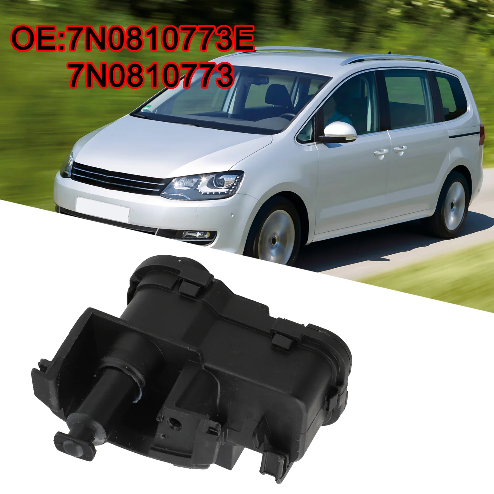 قطعة غيار المحرك لغطاء وقود السيارة كما هو موضح في الصورة 7N0810773E هيكل مادة ABS سهل التركيب