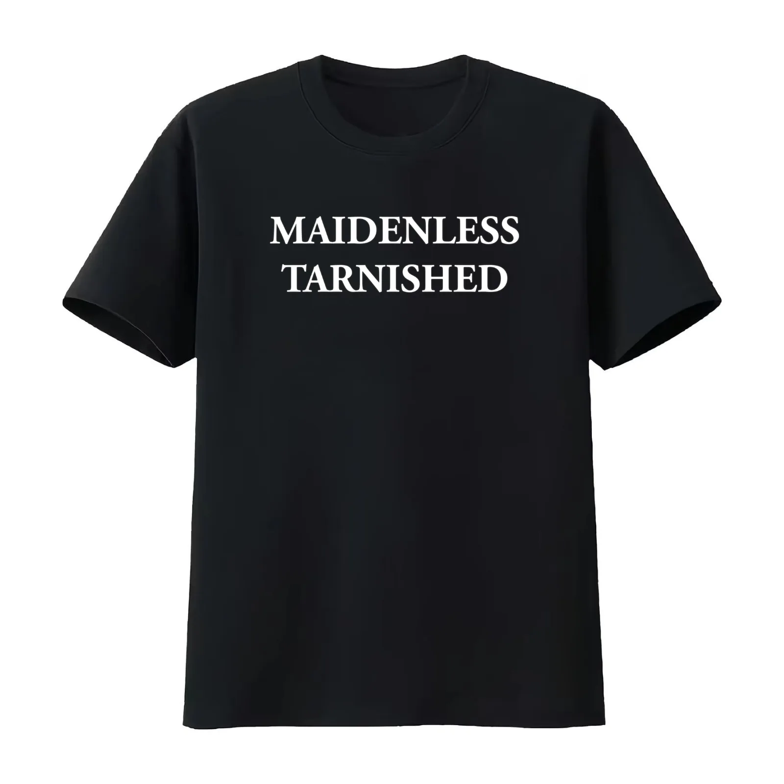 Maidenless Tarnished T-Shirt Summer Casual Cotton Tee Oversized Streetwear Tops Vintage Graphic Print Loose Fit Short Sleeve