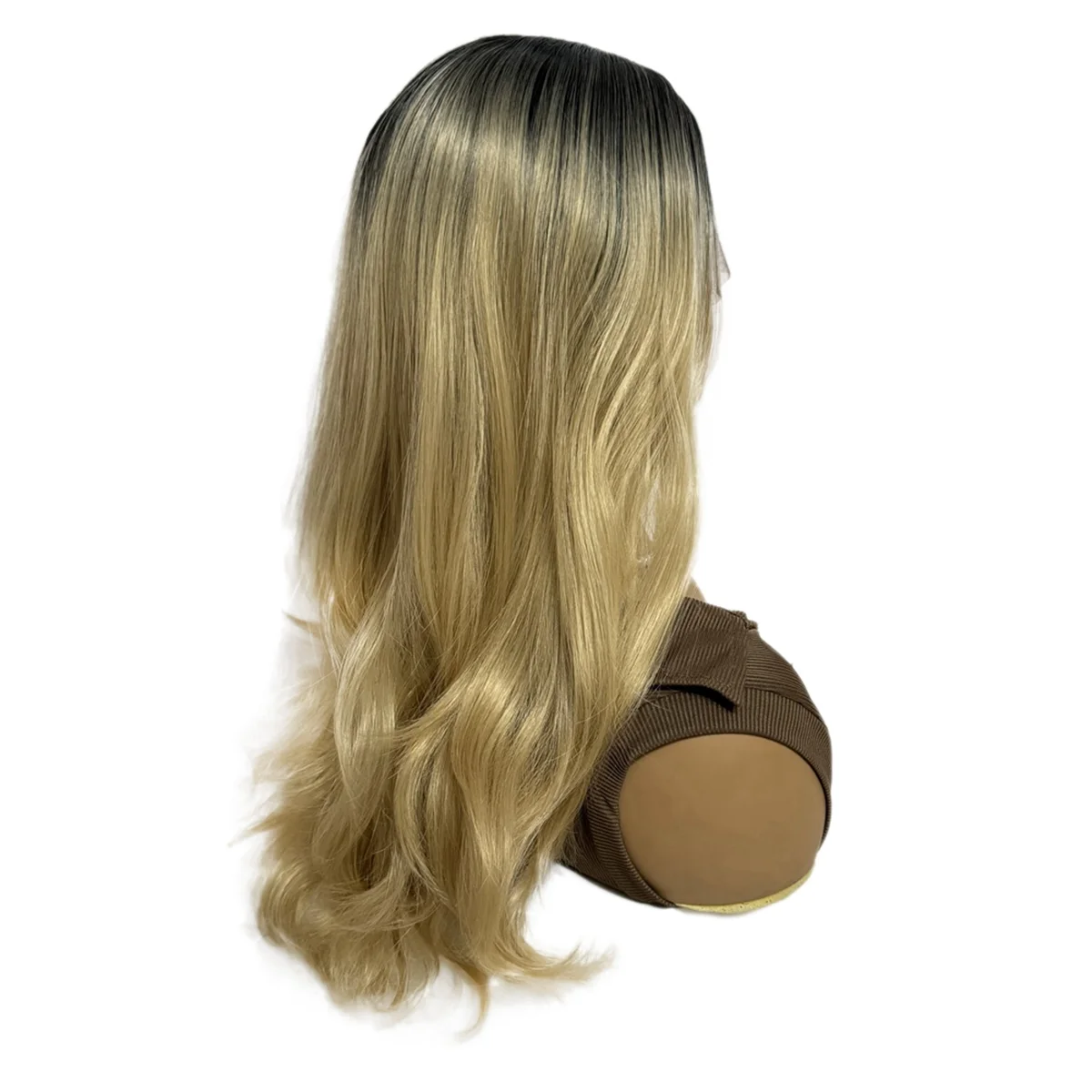 Lace Wig Black Blonde Long Curly Hair Wig Covering for Women Long Wig with Deep Synthetic Wig for Cosplay