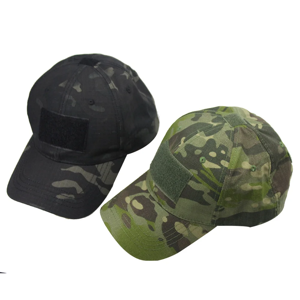 Adjustable Military Fan Outdoor Camouflage Baseball Cap Special Force Tactical Camouflage Cap Sports Sunshade Fishing Simple Cap