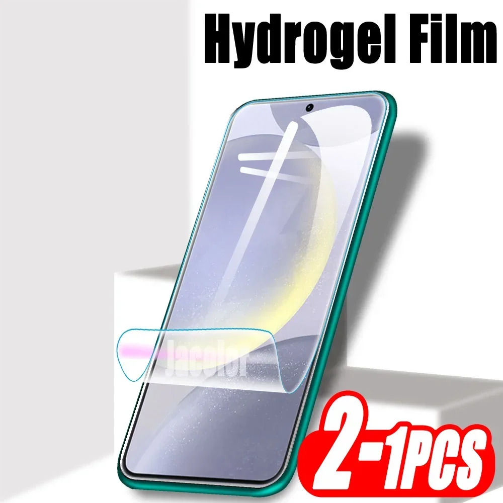 

1-2PCS Hydrogel Film For Samsung Galaxy S24 S23 S22 S21 FE Ultra Plus 5G Screen Protector S 22 24 23 21 21FE 22Ultra 24Ultra 5 G