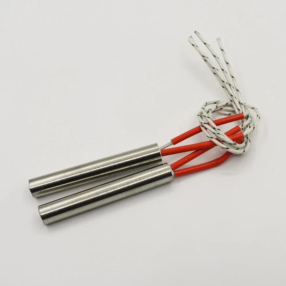5pcs 220V 10mm Dia. Electric Cartridge Heater 10x60 10x80 10x100 10x120 10x150 10x200mm Stainless Steel Tubular Heating Element