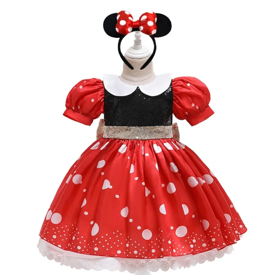 Fancy Kids Dresses for Girls Princess Dresses Halloween Mouse Cosplay Dress Up Kid Costume Baby Girls Christmas Birthday Dress