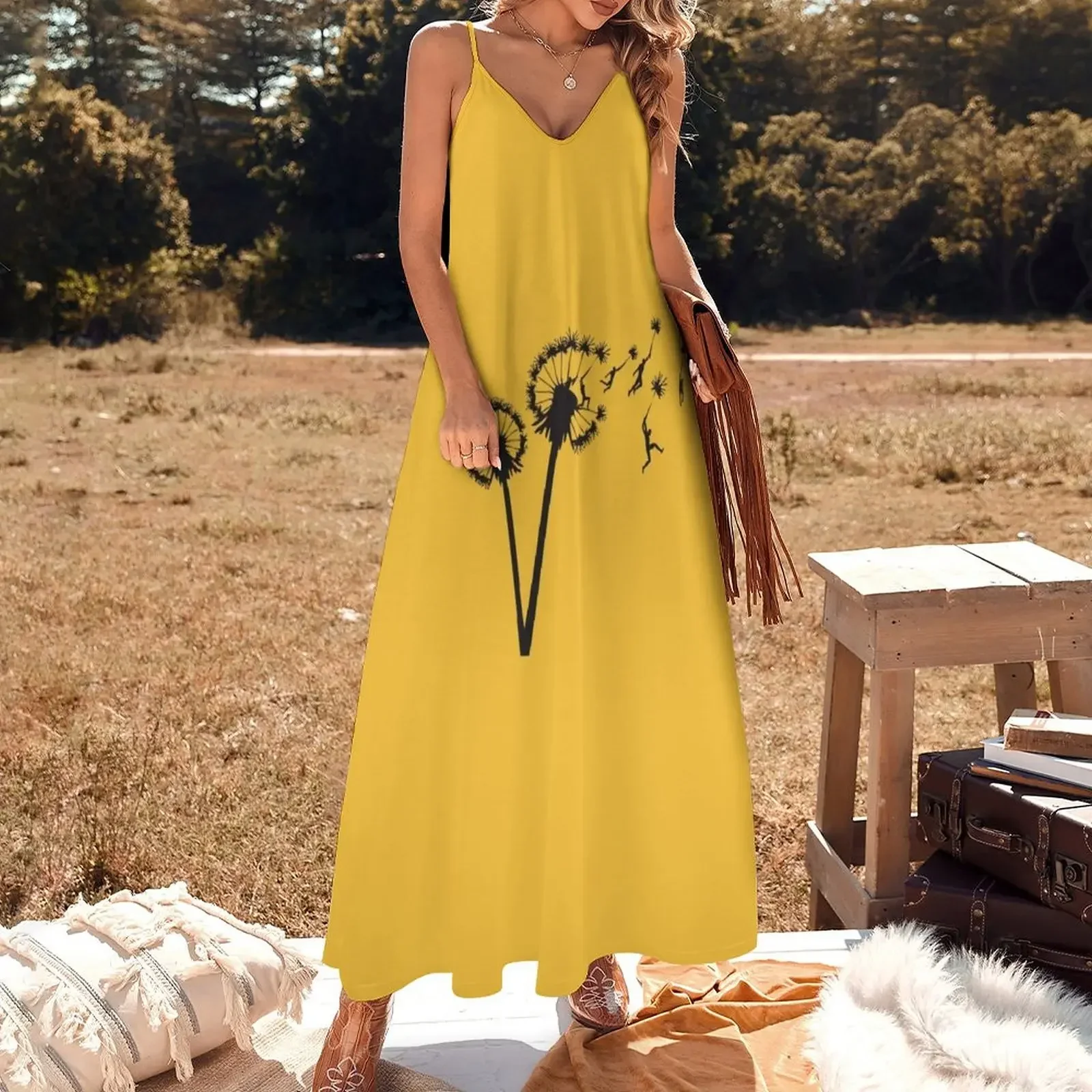 Dandylion People Flight Sleeveless Dress women's summer clothing 2024 long sleeve dress luxury dress