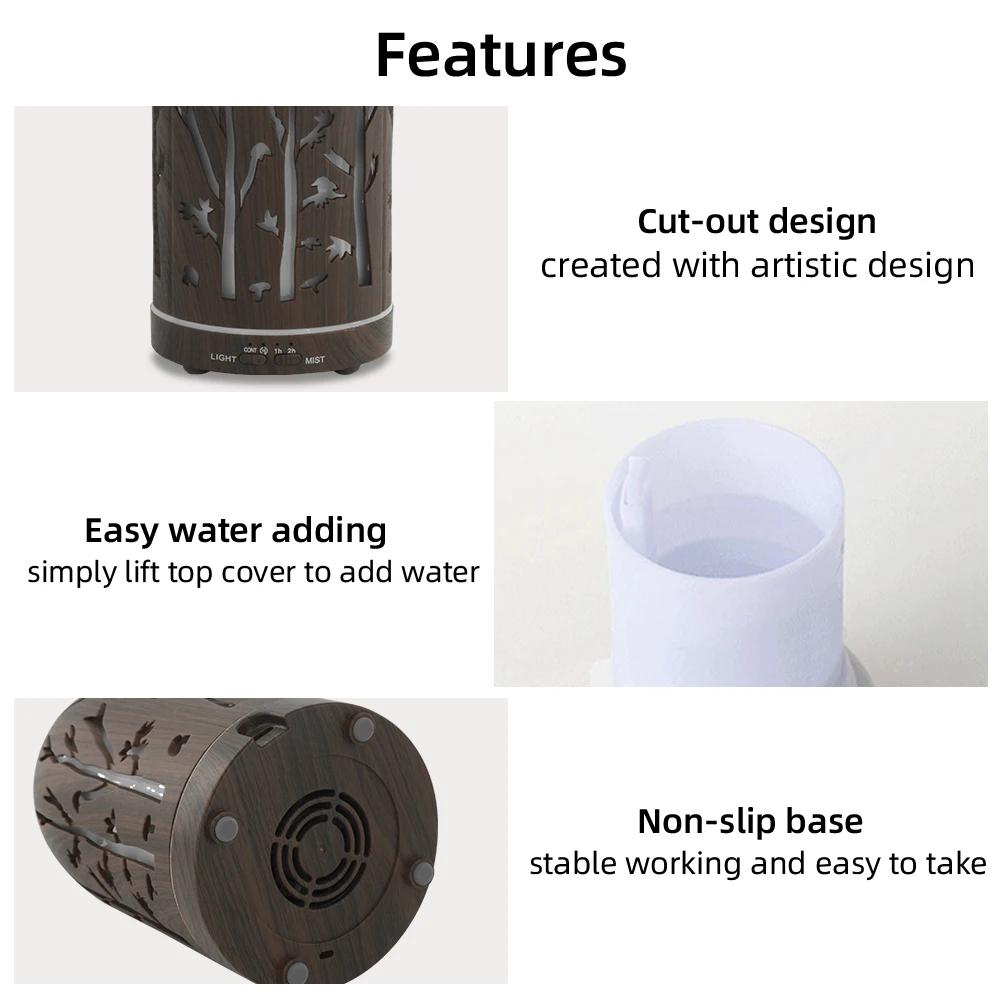 

Aromatherapy Diffuser Auto Shut Off, Ultra Quiet, 3 Oils Perfect for Stress Relief, Sleep & Mindfulness