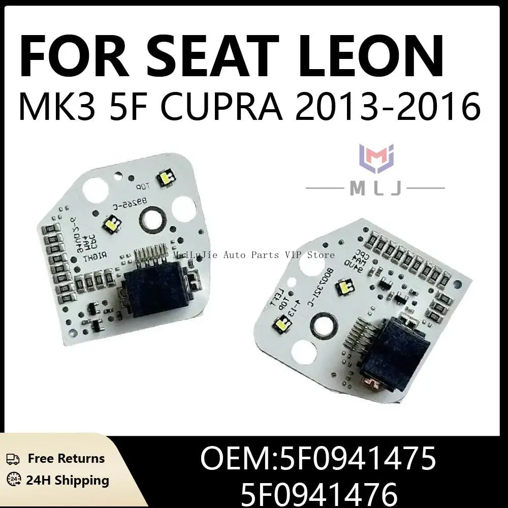 

For 2013-2016 Seat Leon MK3 5F Cupra Daytime Running Light (DRL) Panel Module White DRL Chip OEM 5F0941475 5F0941476