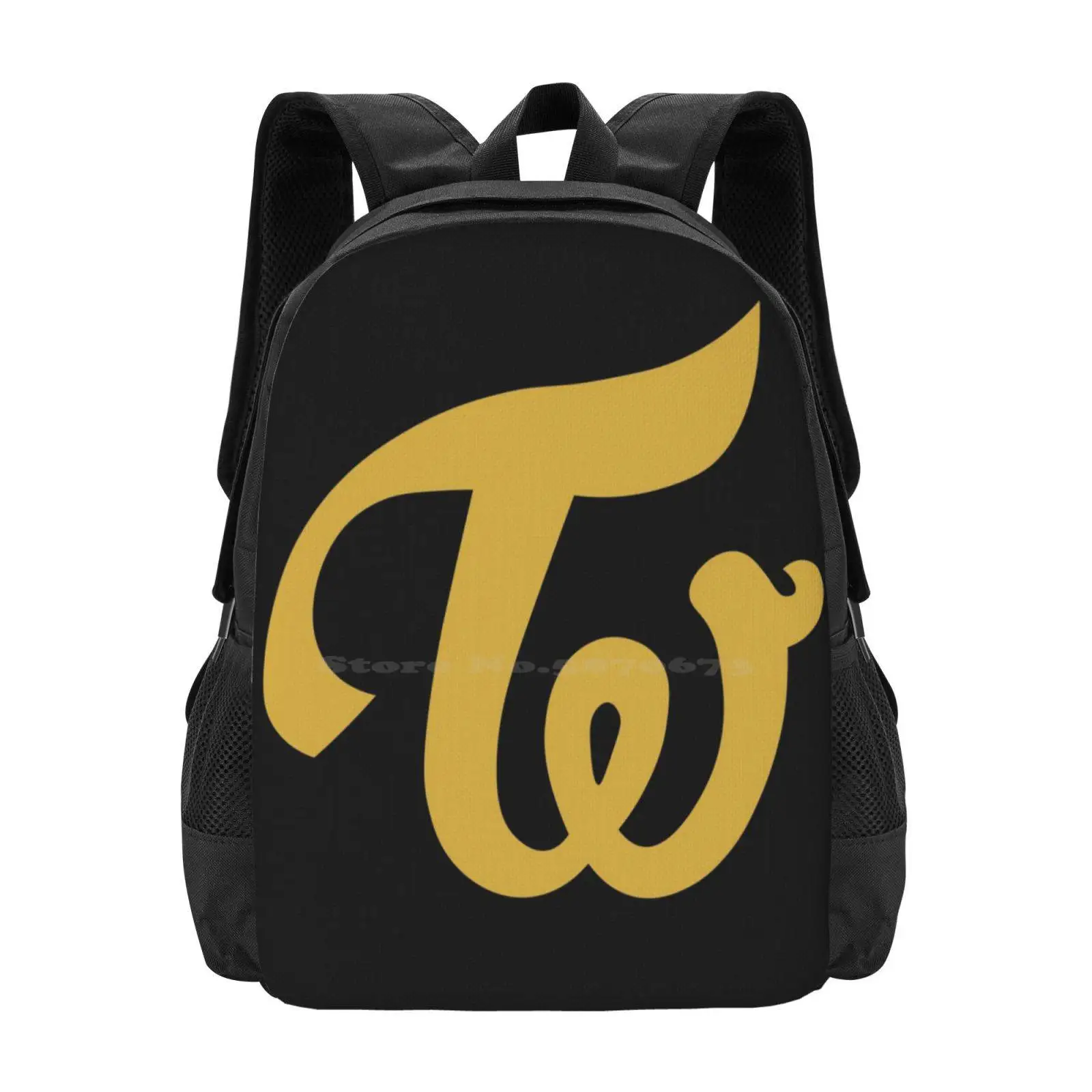 Twice Logo-More & More Hot Sale Backpack Fashion Bags Twice Logo Twice Symbol More And More Ot9 Nayeon Jeongyeon Momo Sana