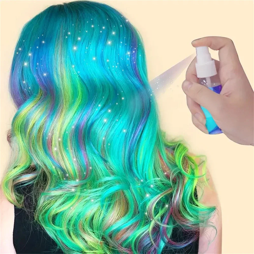 Colorful Temporary Hair Dyeing Spray Lasting Security Plant Dye Mild Refreshing Bleach-free Hair Dye Foam Disposable Hair Tools