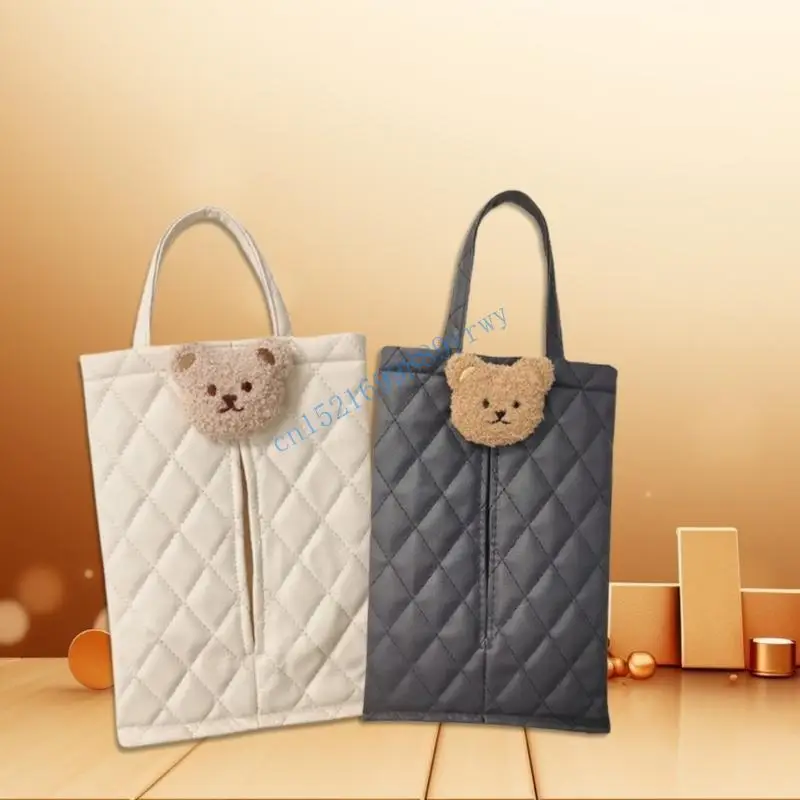 6XDB Tas Tisu Tisu Trendy dengan beruang untuk hadiah individu yang modis