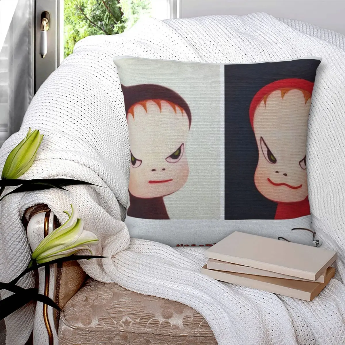 Yoshitomo Nara Nobody's Pillowcase Soft Polyester Cushion Cover Decoration Pillow Case Cover Home Wholesale 45X45cm