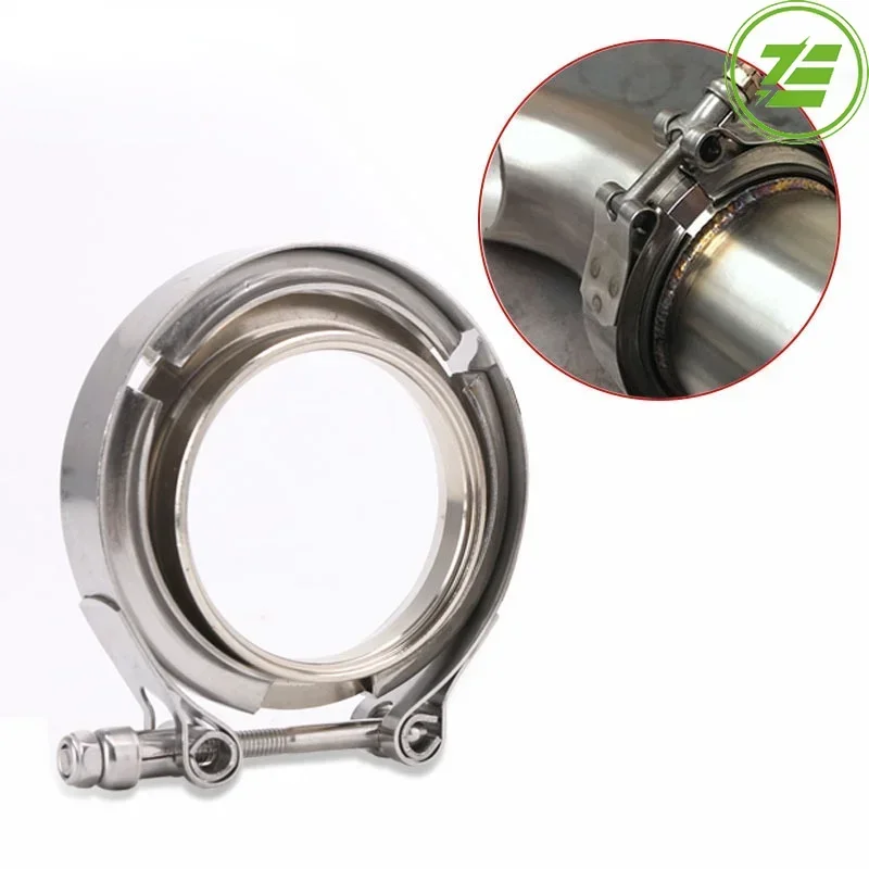 3.5 /2.5 / 2.0 /3.0 Inch Male/Female V-Band Clamp Flange Kit Turbo Downpipe Wastegate V-band Turbo Exhaust Pipes Car Accessories