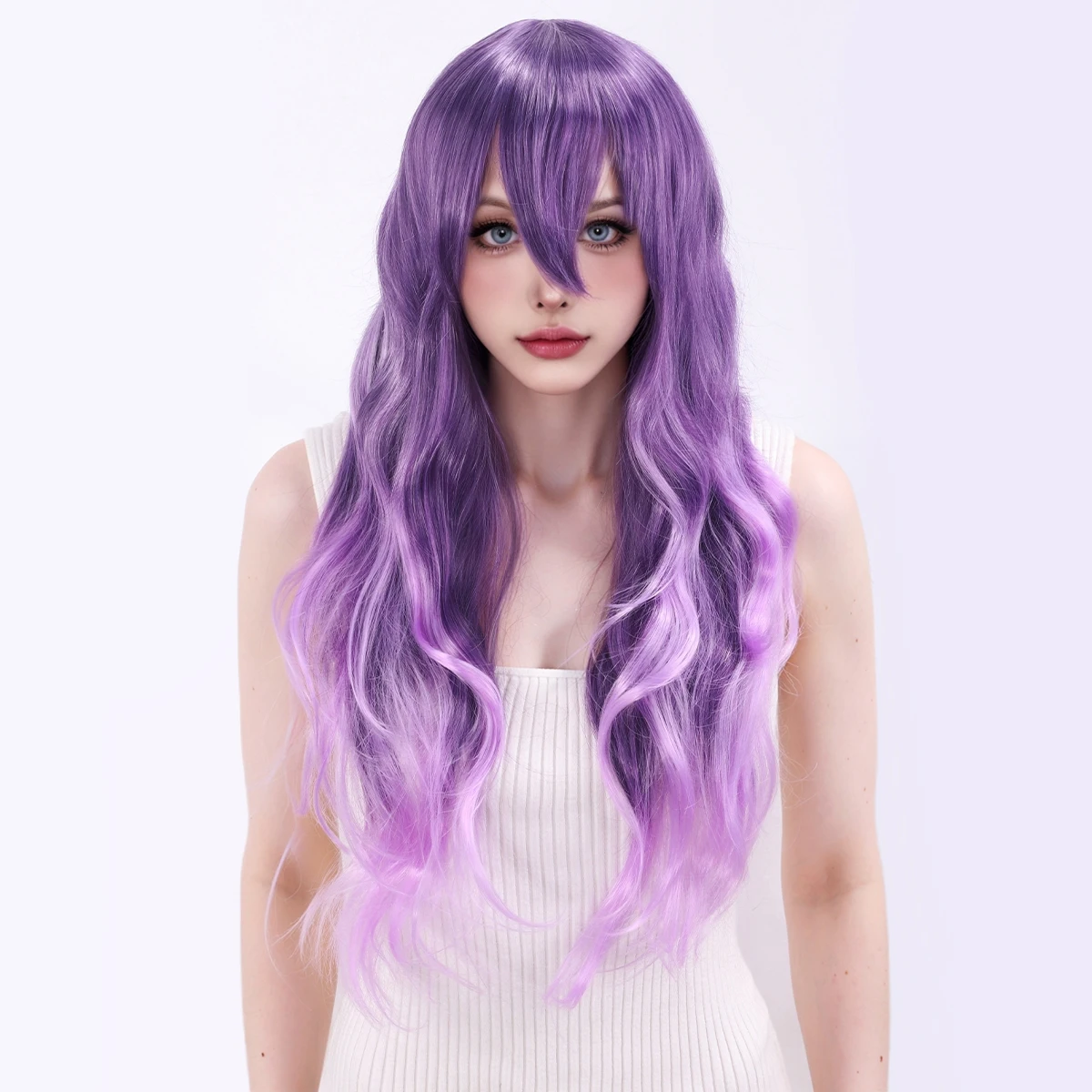 Natural Fluffy Face Repair Synthetic Fiber Hair Cover Synthetic Fiber Wig