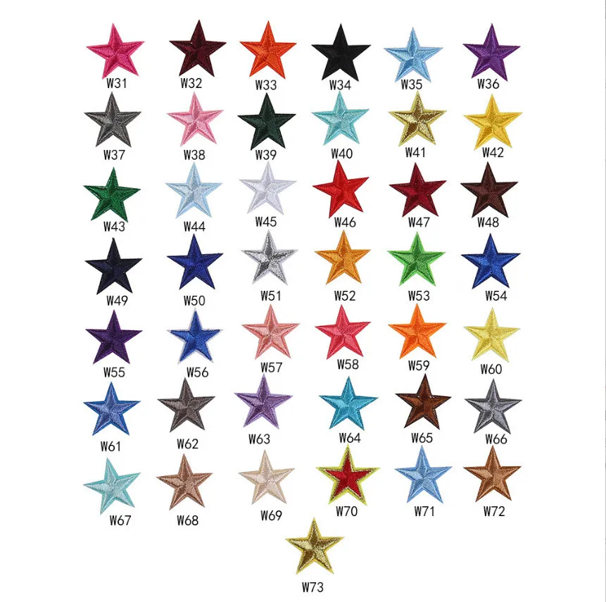 Little Stars Iron On Patch para Roupas, Chapéu, Bolsa, Sapato, Material de Reparação, Telefone, Caixa de presente, Decoração, Acessório DIY, 2,9 cm, 10 pcs