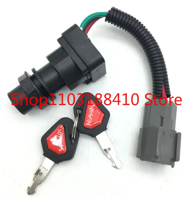 

RC411-53964 RC461-53960 Выключатель зажигания для экскаватора Kubota KX41 KX71 KX080 KX91 KX121 U15 U35 U45 U55 U17 KX161 KX101 U48 -3