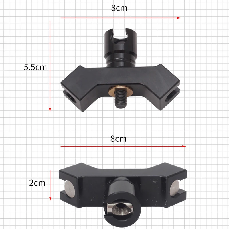 Bow and Arrow 40 Degree Quick Release Bilateral V-seat Balance Bar Quick Release Both Sides Composite Recurve Balance Rod Connec