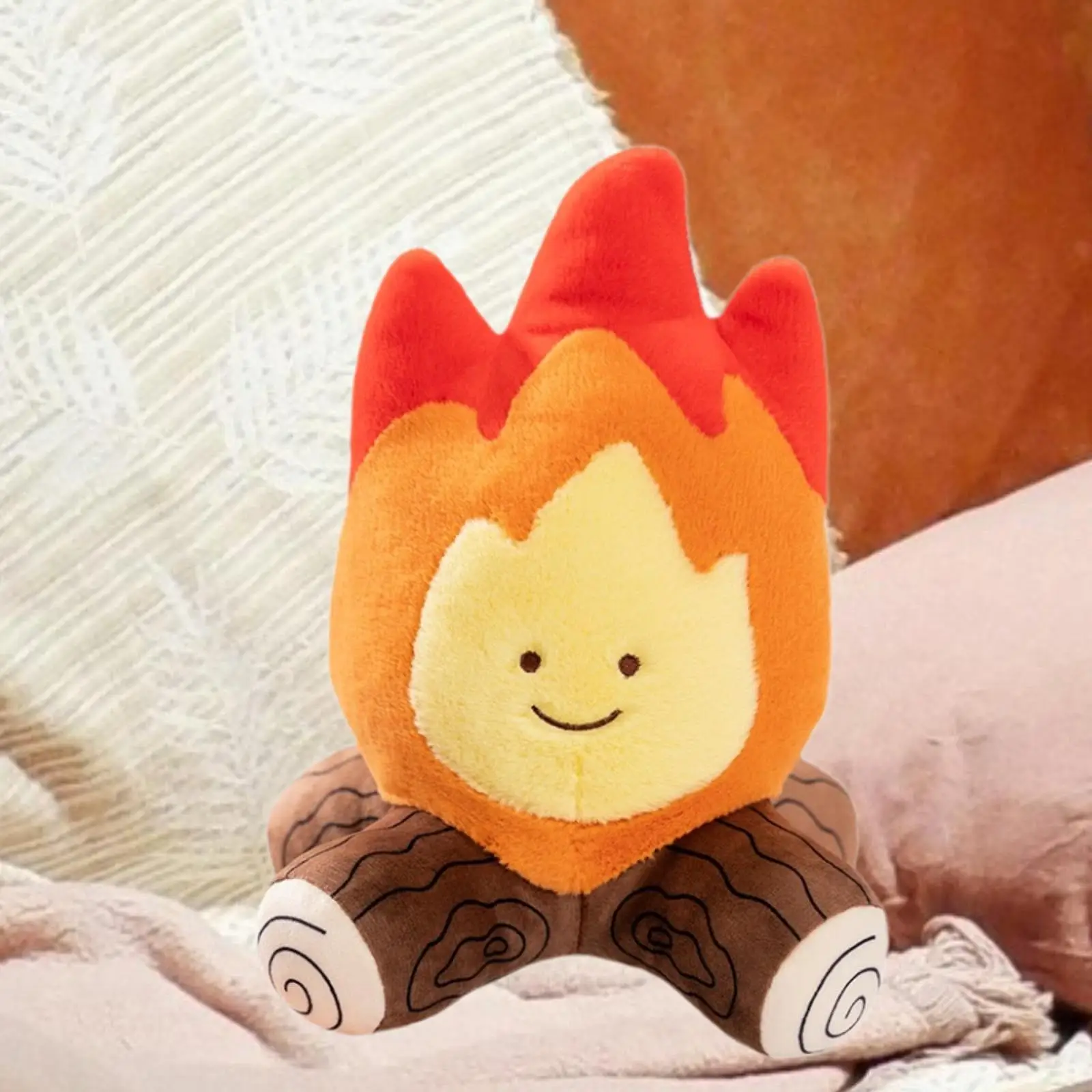 Fluffy Bonfire Plush Toy Cute Campfire Shaped Pillow Soft Stuffed Cushion for Home Bedroom Sofa Decoration Comfortable Holiday 5