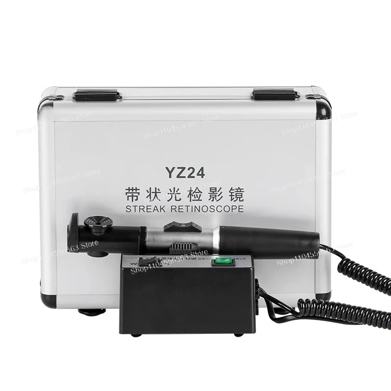 Streak Retinoscope YZ24, Adjustable Light Intensity Optometry Instrument for Optical Shop & Ophthalmology Use