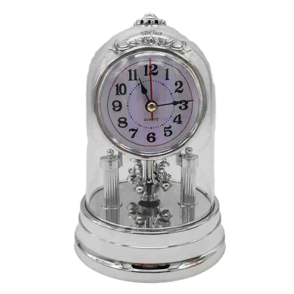 Vintage Clock European Style Antique Clock Retro Style Table Clock with Pendulum and Chime Antique Vintage Design view 2