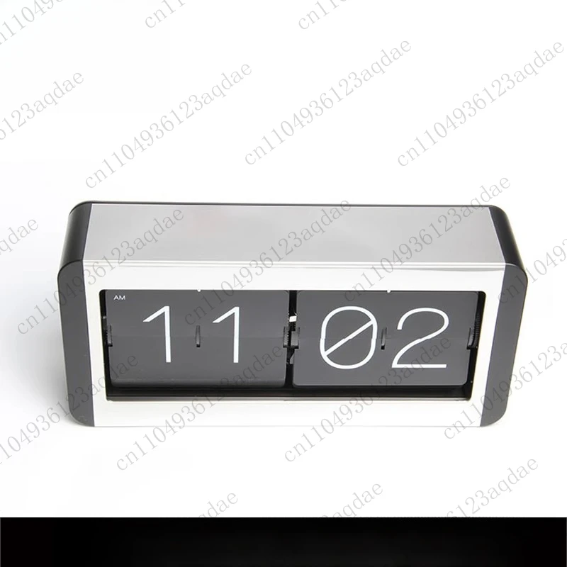 Automatic Page Turning Flip Clock Retro Simple Table Wall Clock Electronic Living Room Decoration Gift