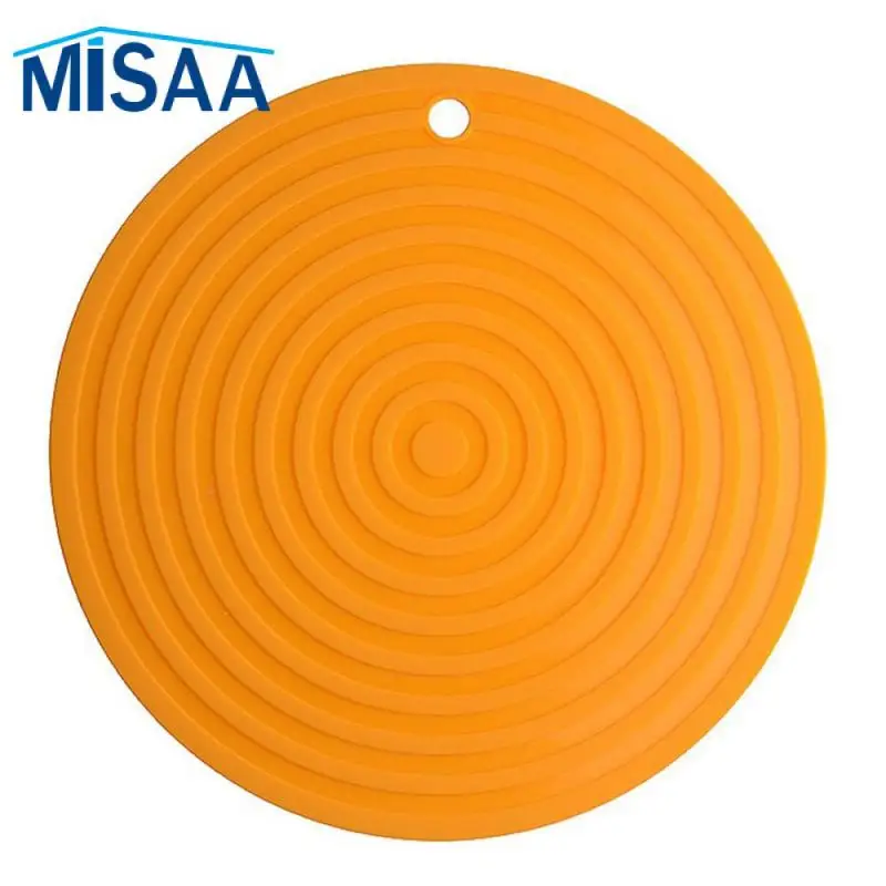 Coaster Oil-proof Household 18 X18x0.35cm Solid Color Coasters For Glasses Induction Cooker Mat Non-slip Waterproof Modern