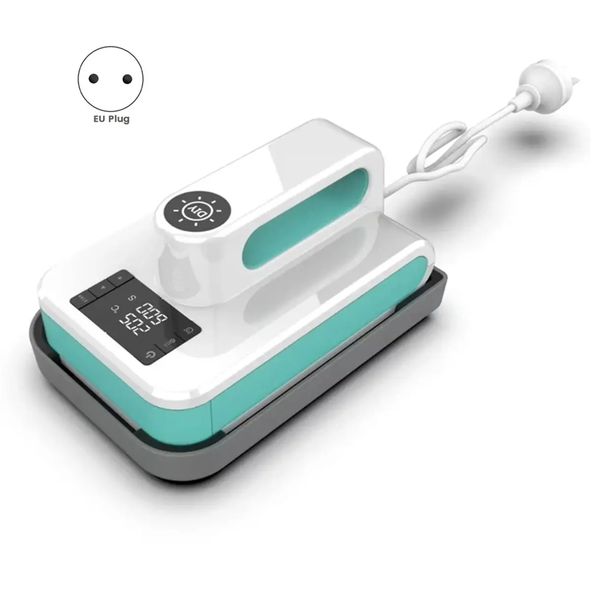 【COUNTDOWN DEAL】 Mini Heat Press Machine for T-Shirt Sublimation, Portable Iron Small Platen Easy Pressing EU Plug
