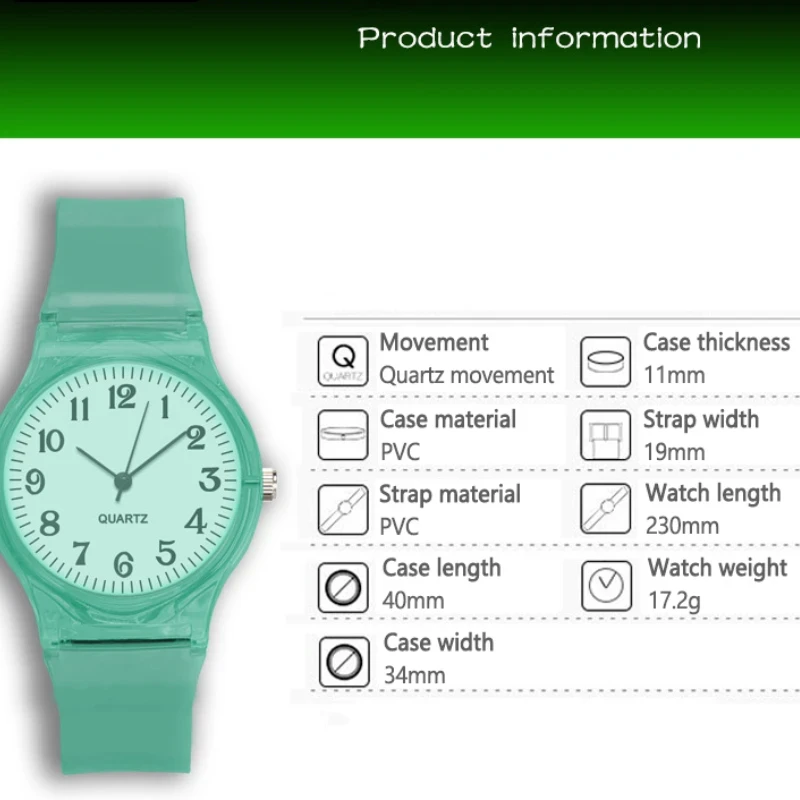 

Детские часы, детские кварцевые часы, наручные часы, желе для девочек и мальчиков, спортивные часы для маленьких студентов, прозрачный пластик Montre Femme