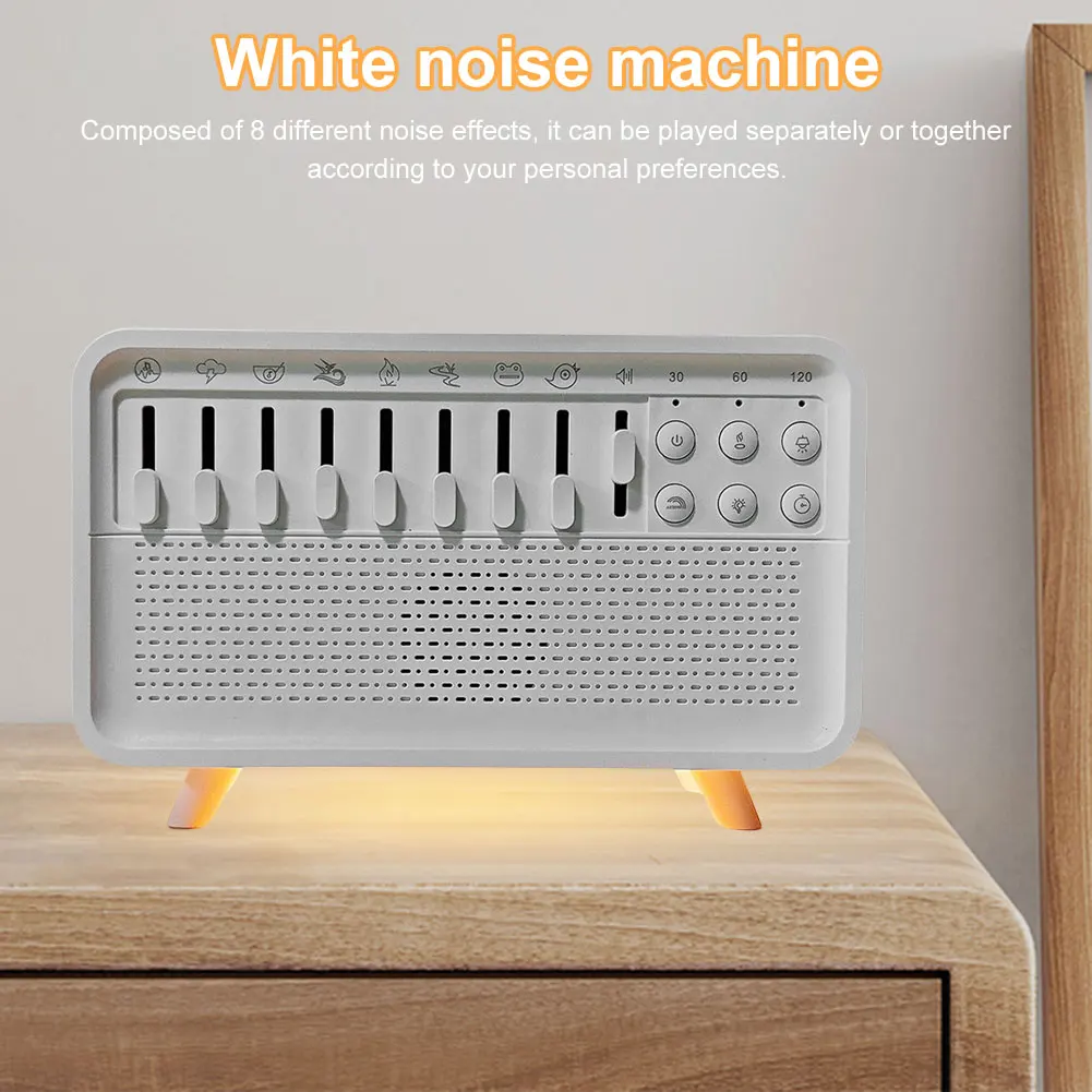 White Noise Sleep Sound Machine Essential Oil Diffuser with BT Speaker Night Light Aroma Diffuser for Adults Sleeping