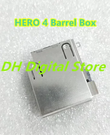 البطارية الإسكان صندوق برميل الحال بالنسبة ل GoPro بطل 4 أسود/فضي الطبعة السلطة موصل فليكس مصراع حدد زر الكابلات المرنة