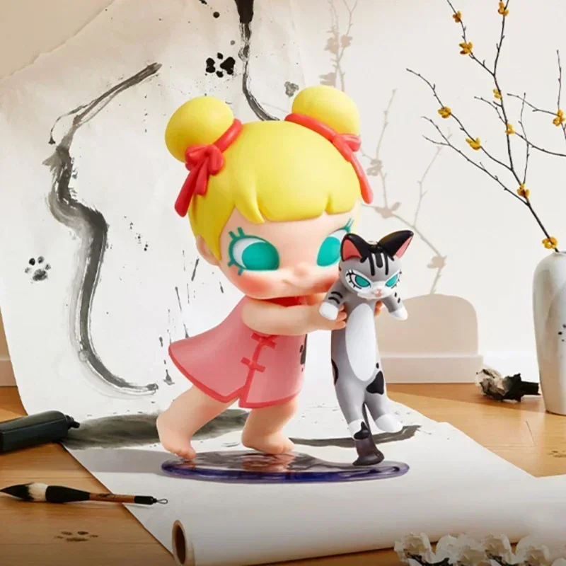 

POP MART Baby Molly & Baby Tabby Series Blind Box Mystery Box Caixa Sorpresa Girls Аниме Фигурки Милая модель Подарок на день рождения