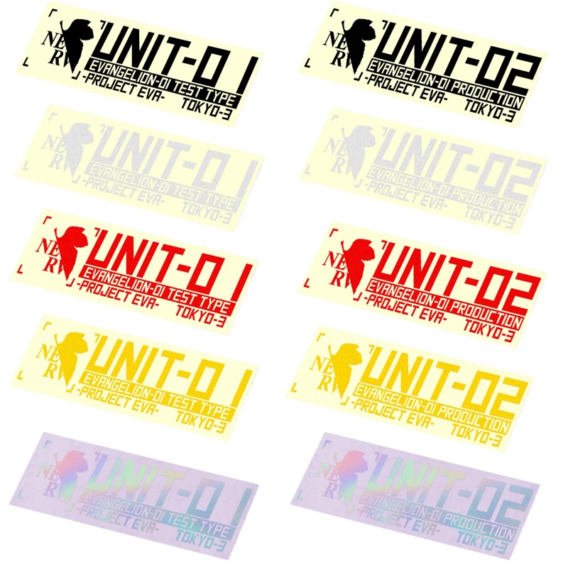 

EVANGELION Car Sticker Anime Reflective Waterproof Decals for Car Bumper Windows Motorcycle Laptop Walls Car Sticker Accessories